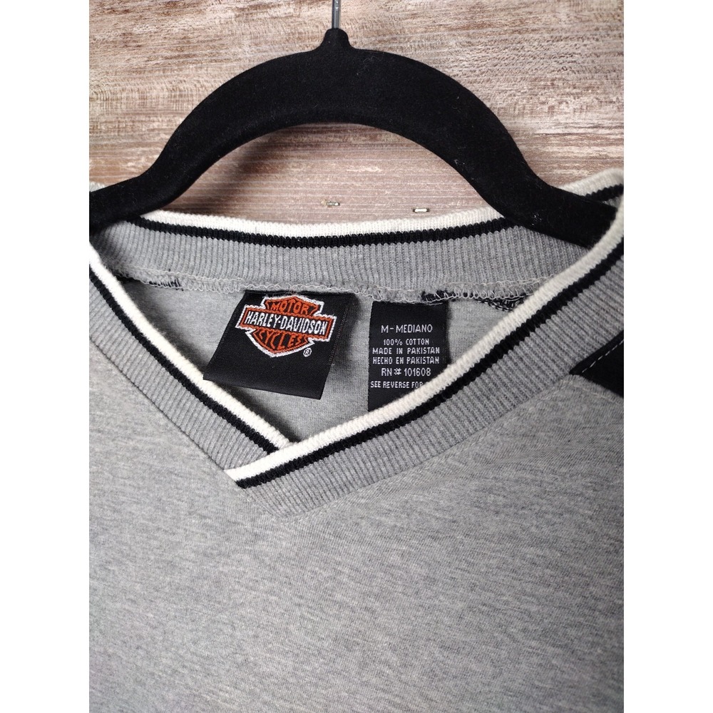 Harley-Davidson T-shirt Mens Med Black Gray Block - Pierre South Dakota Unisex - Picture 4 of 9